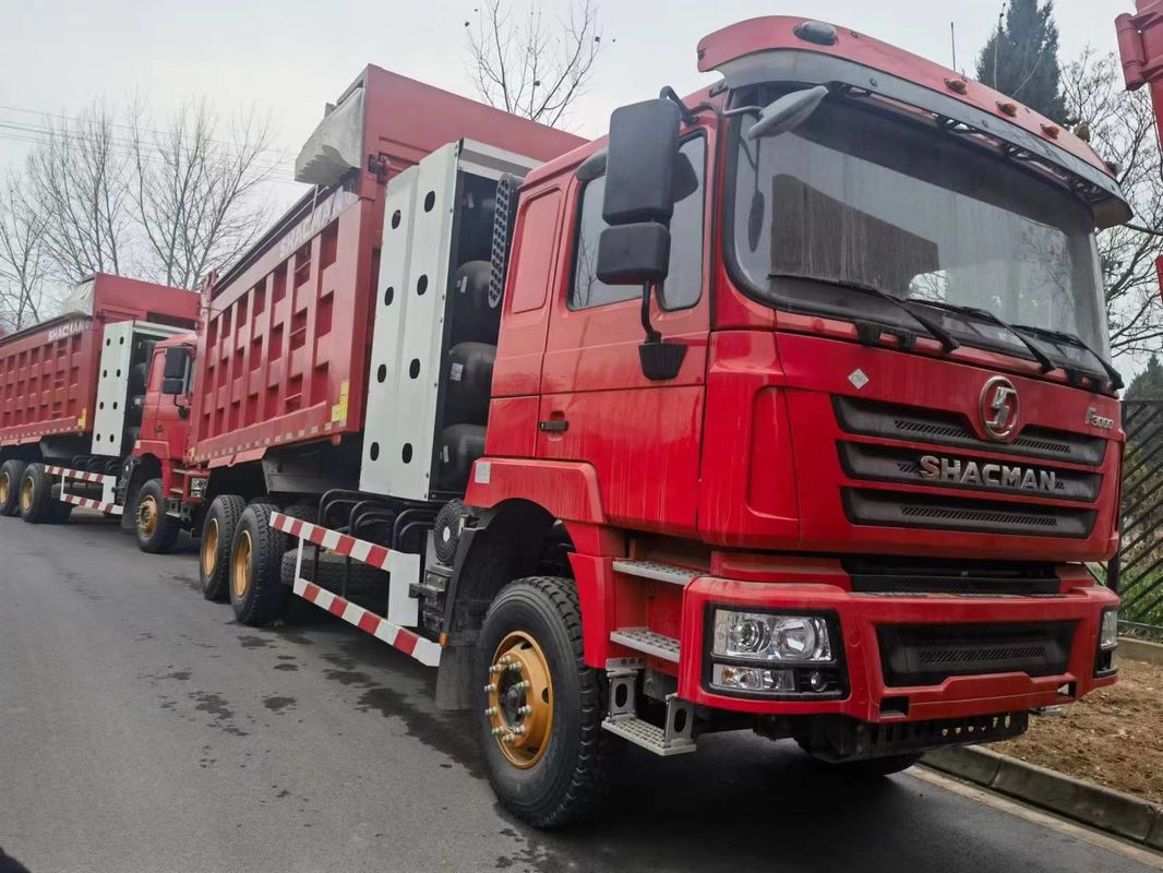 90 Tonnen schwerer Dump Truck 6x4 SHACMAN CNG Dump Truck Rot F3000 6x4 380 EuroV