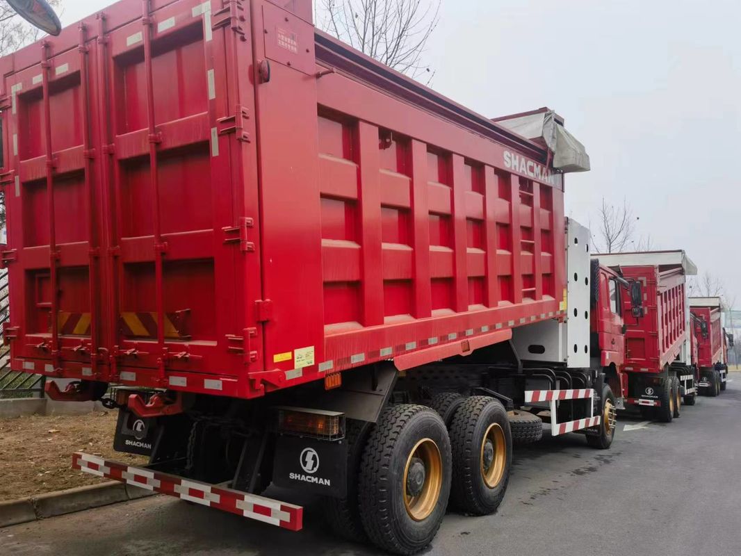 90 Tonnen schwerer Dump Truck 6x4 SHACMAN CNG Dump Truck Rot F3000 6x4 380 EuroV