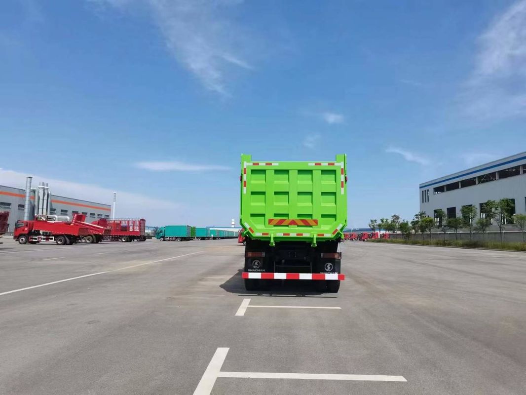 10 Räder SHACMAN F3000 CNG Dump Truck 6x4 Euro V WEICHAI-430HP Grün perfekt für Bau und Bergbau