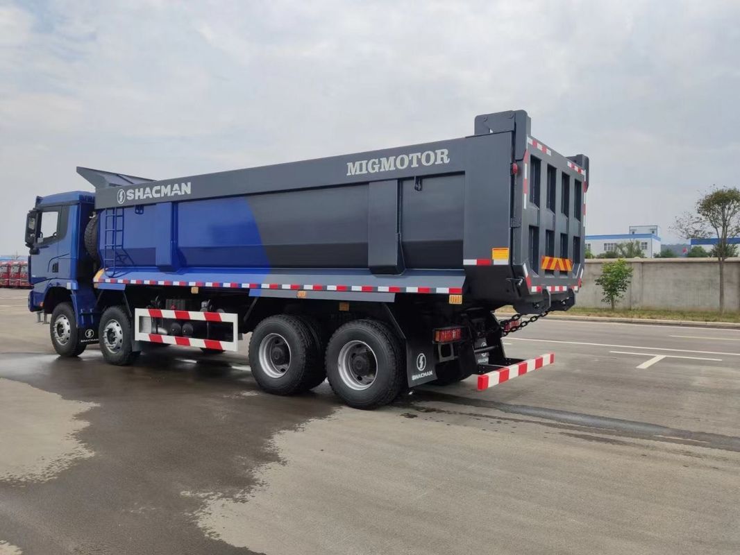 SHACMAN X3000 Dump Truck 8x4 380 PS EuroII Blauer U-Eimer Tipper WEICHAI-Motor