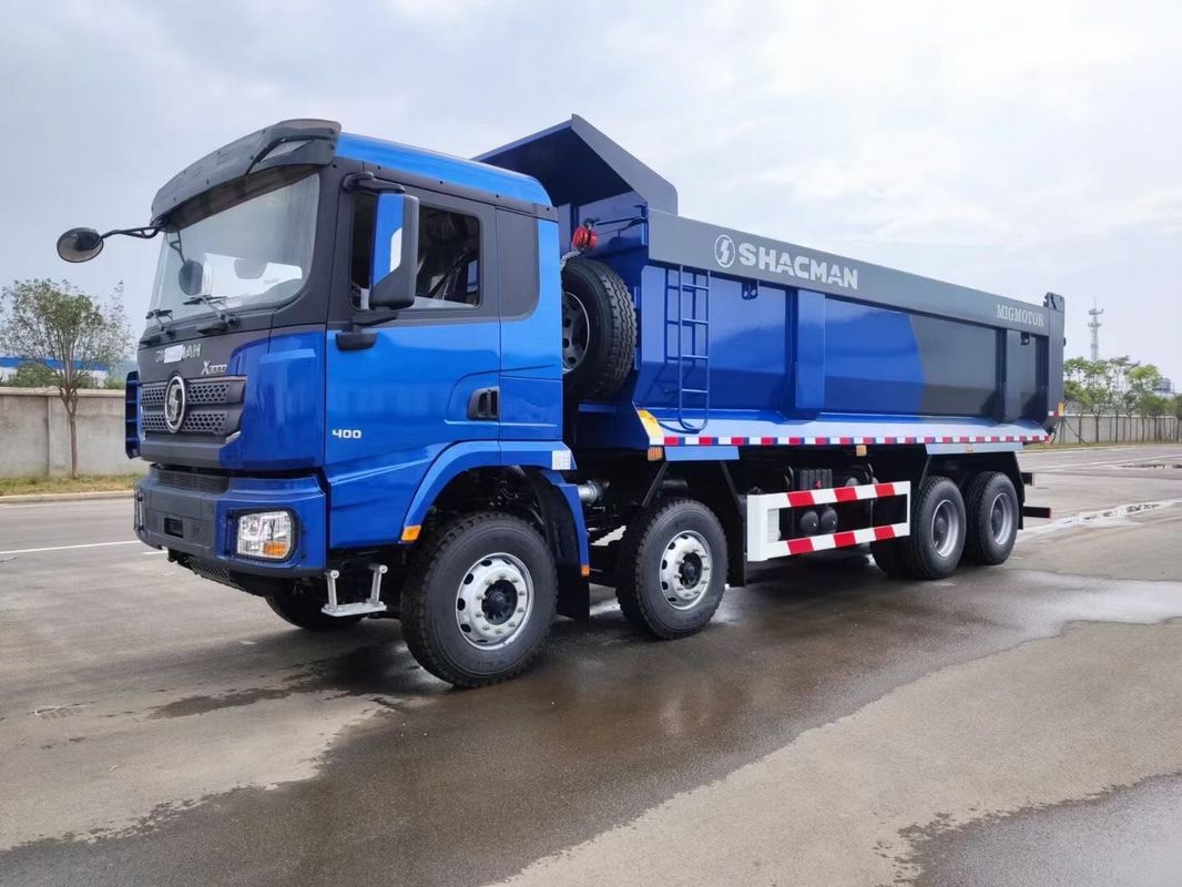 SHACMAN X3000 Dump Truck 8x4 380 PS EuroII Blauer U-Eimer Tipper WEICHAI-Motor