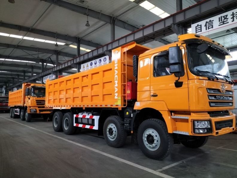 SHACMAN F3000 Dump Truck 8x4 375 PS Euro V Gelb Tipper für das Modell SX3255DT384