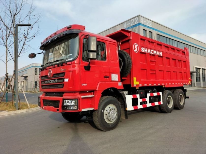 SHACMAN F3000 Kipper Dump Truck 6x4 WP10.380Hp EuroII Rot 10 Reifen mit 5175mm