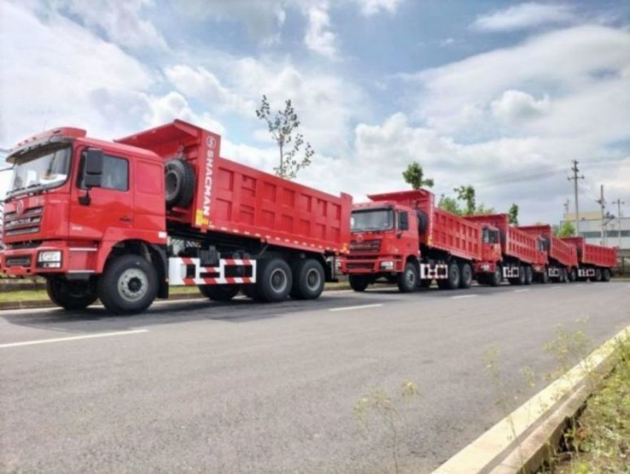 SHACMAN 10 Räder Schwerlast-Dump Truck F3000 6x4 375 PS EuroV Orange Tipper