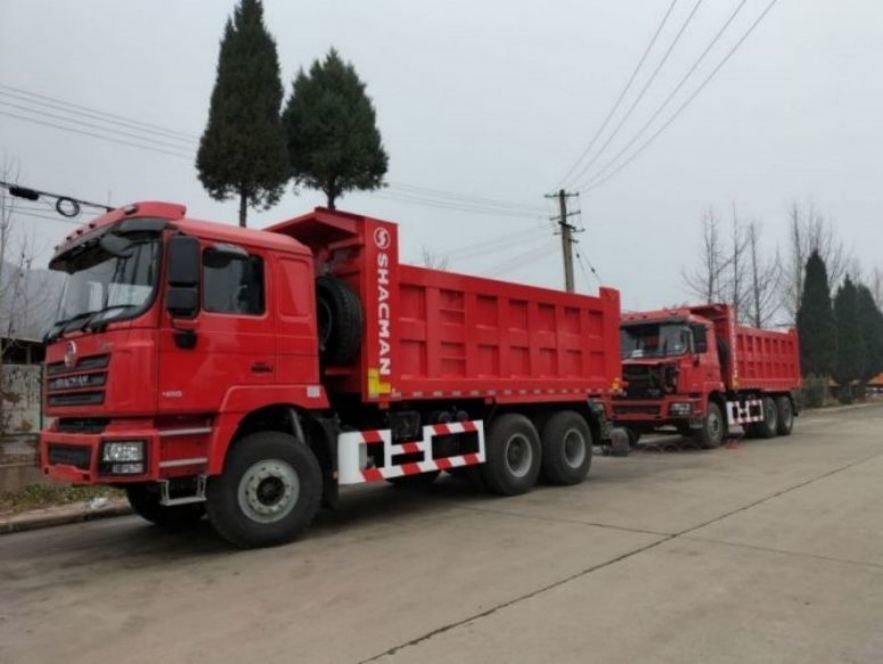 SHACMAN 10 Räder Schwerlast-Dump Truck F3000 6x4 375 PS EuroV Orange Tipper