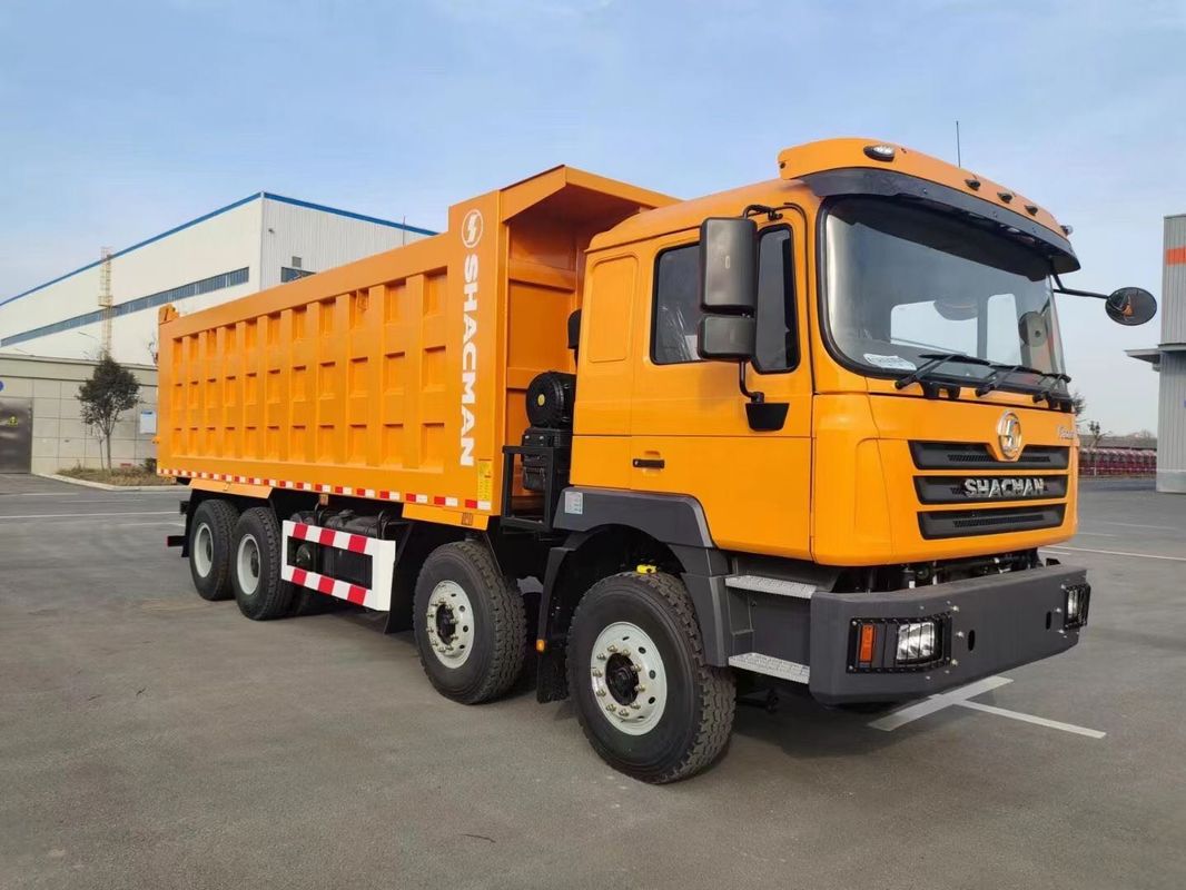 SHACMAN F3000 Tipper Dump Truck 8x4 380 PS EuroII Orange 12 Räder WEICHAI-Motor