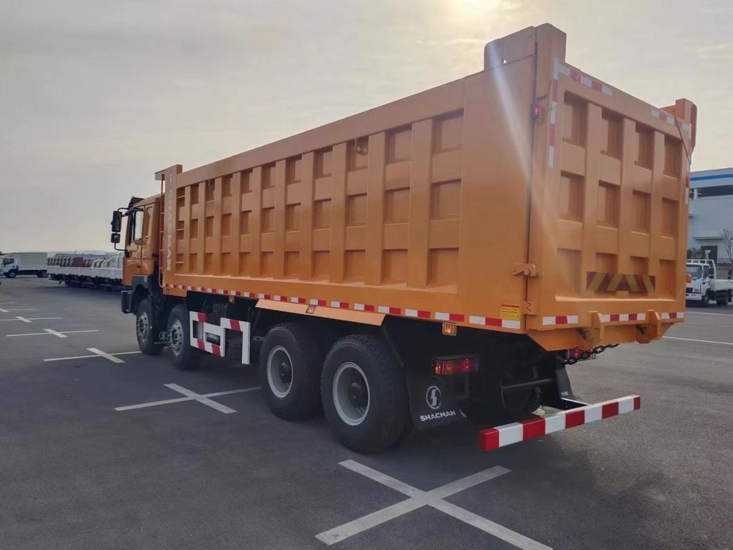 SHACMAN F3000 Tipper Dump Truck 8x4 380 PS EuroII Orange 12 Räder WEICHAI-Motor