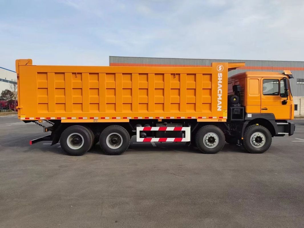 SHACMAN F3000 Tipper Dump Truck 8x4 380 PS EuroII Orange 12 Räder WEICHAI-Motor