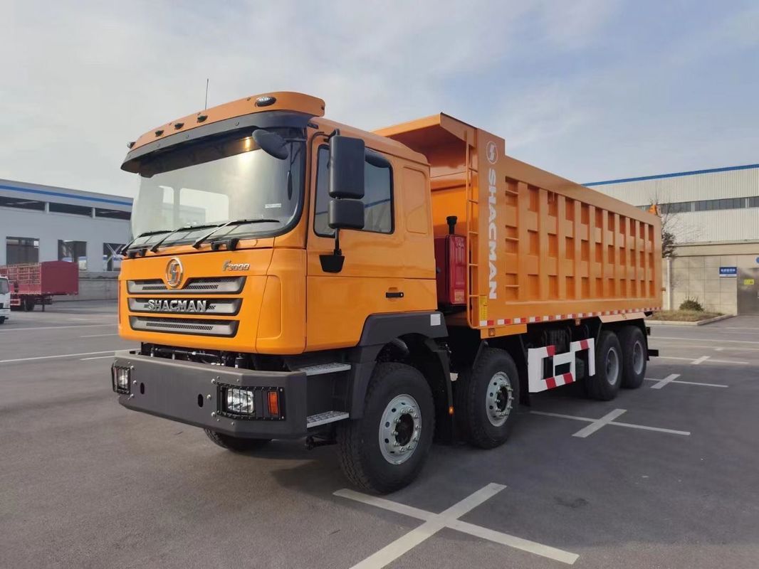SHACMAN F3000 Tipper Dump Truck 8x4 380 PS EuroII Orange 12 Räder WEICHAI-Motor