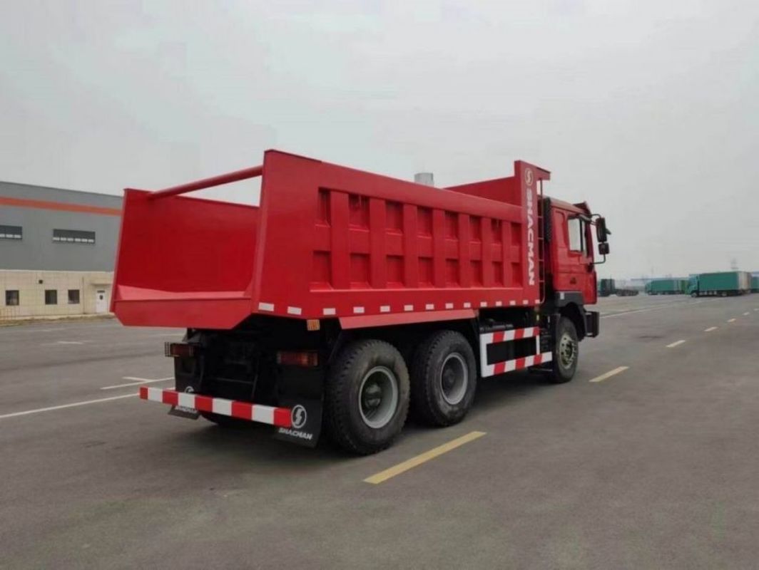 10 Versuche SHACMAN Rot-Dumpper-Lkw F3000 Dump-Lkw Fahrzeug 380HP für den Bergbau