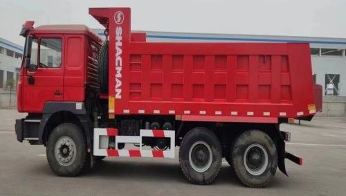 10 Versuche SHACMAN Rot-Dumpper-Lkw F3000 Dump-Lkw Fahrzeug 380HP für den Bergbau