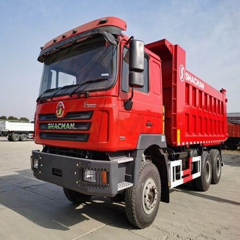 10 Versuche SHACMAN Rot-Dumpper-Lkw F3000 Dump-Lkw Fahrzeug 380HP für den Bergbau