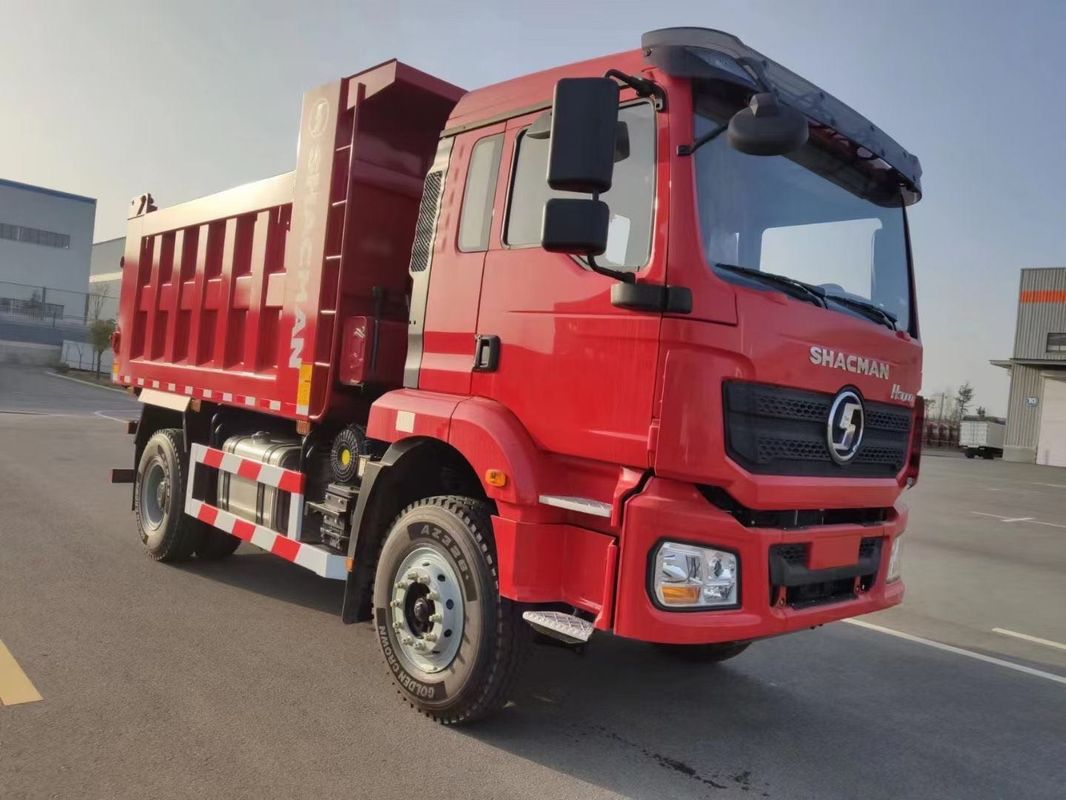 Rot SHACMAN Schwerer Müllwagen 6-Rad-Müllwagen H3000 4x2 300PS Euro II 3800mm