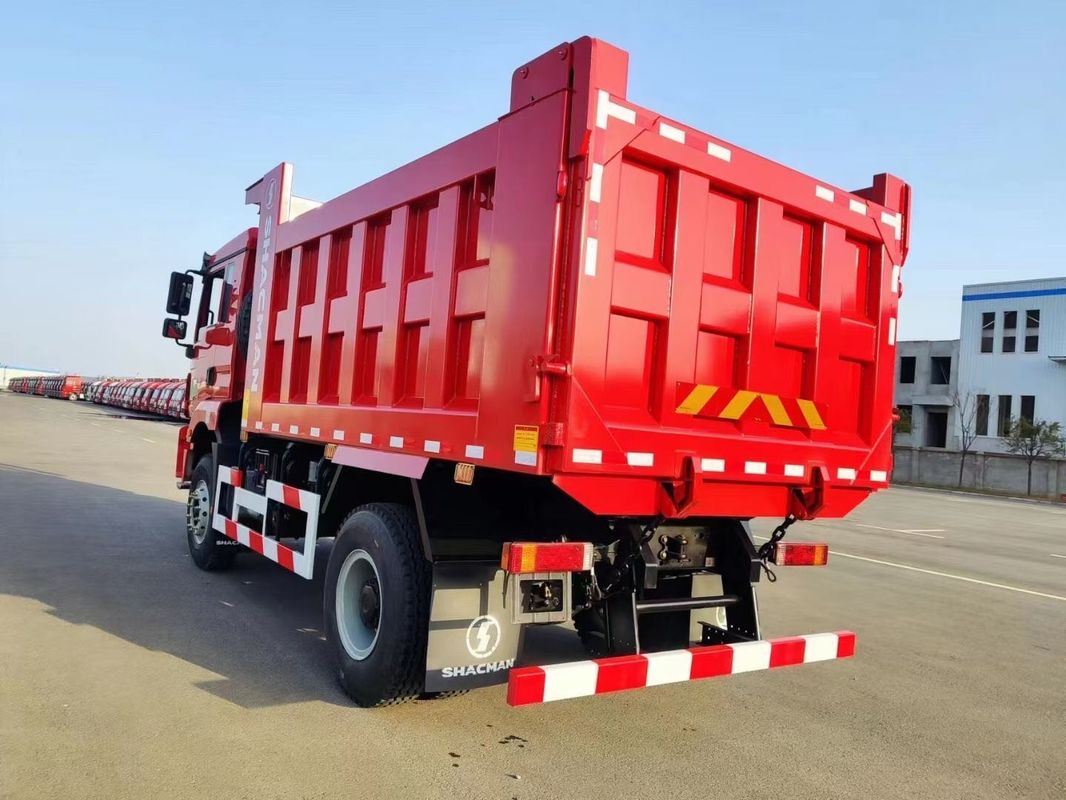 Rot SHACMAN Schwerer Müllwagen 6-Rad-Müllwagen H3000 4x2 300PS Euro II 3800mm
