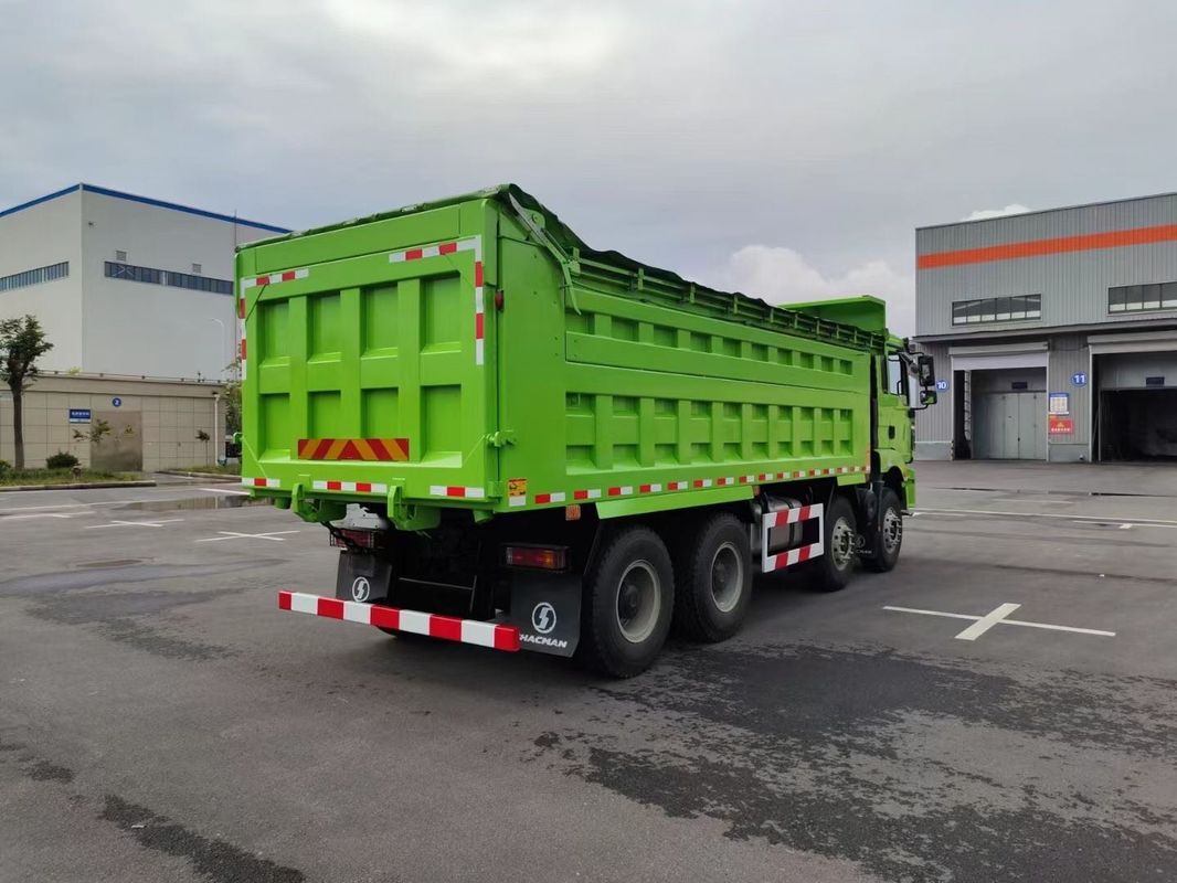 Neuer Schwerlastwagen SHACMAN H3000 8x4 375 PS EuroV Grün 12 Räder Kipper
