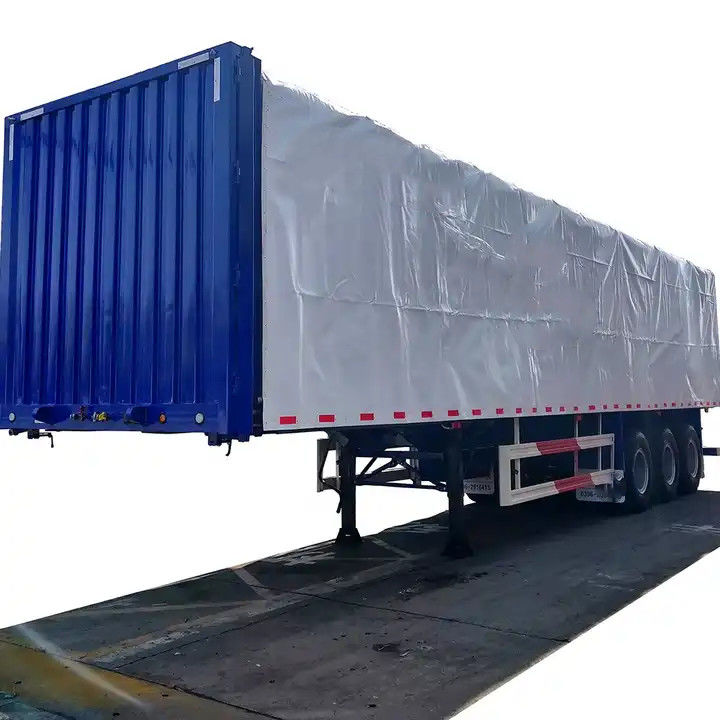 CIMC Seitenvorhang-Semianhänger mit 3 Achsen, Box-Semianhänger für den Transport von Palettenlast