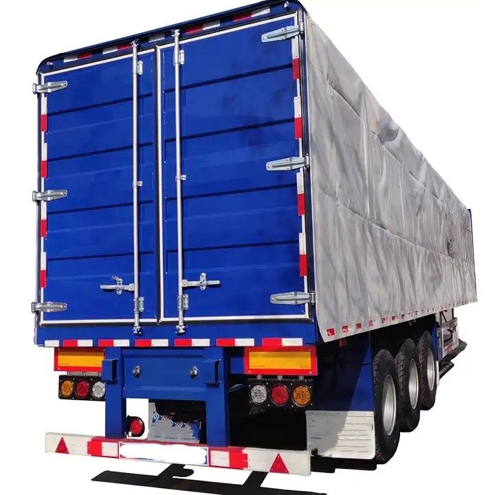 CIMC Seitenvorhang-Semianhänger mit 3 Achsen, Box-Semianhänger für den Transport von Palettenlast