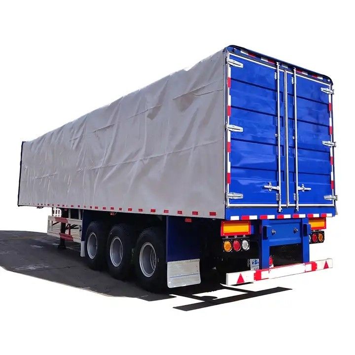 CIMC Seitenvorhang-Semianhänger mit 3 Achsen, Box-Semianhänger für den Transport von Palettenlast
