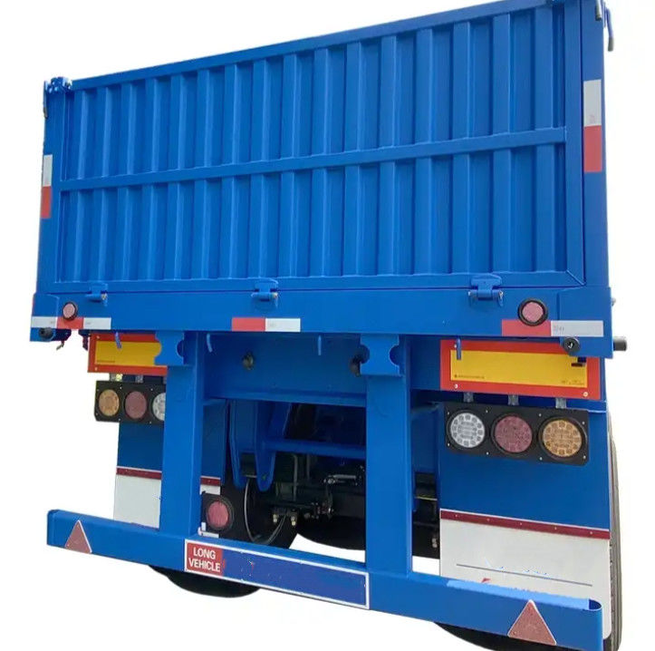 CIMC 4-Achsen-Flachbett-Anhänger mit 1000 mm Seitenwand 40Ton-Fahrzeug