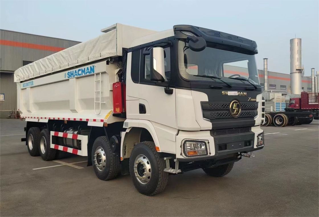 SHACMAN 8x4 440 PS EuroV Schwerer Müllwagen Weiß 20 - 30 Tonnen Tipper Müllwagen