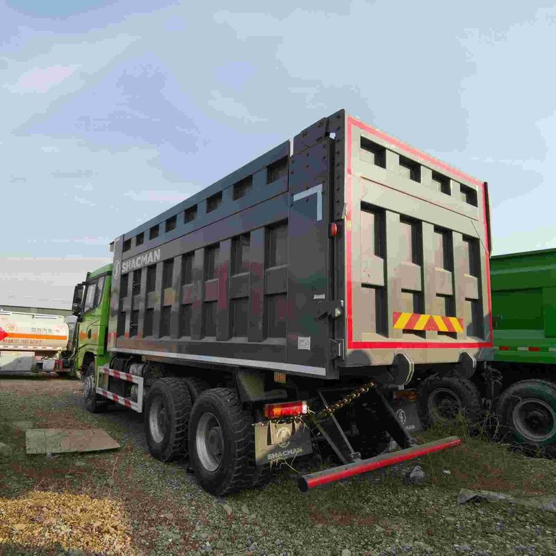 Super Single Reifen Schwerer Dump Truck Dieselmotor Radstand 170 Zoll Länge 25 Fuß