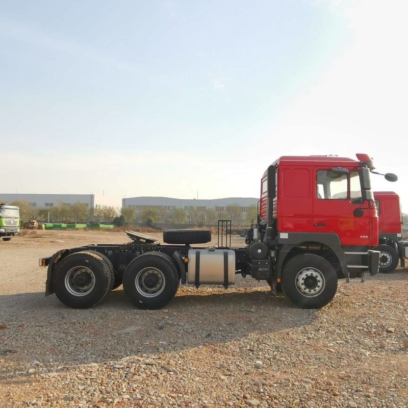 Rote SHACMAN F3000 375PS Euro V 6 Rad Traktorkopf 4x2 WEICHAI Motor