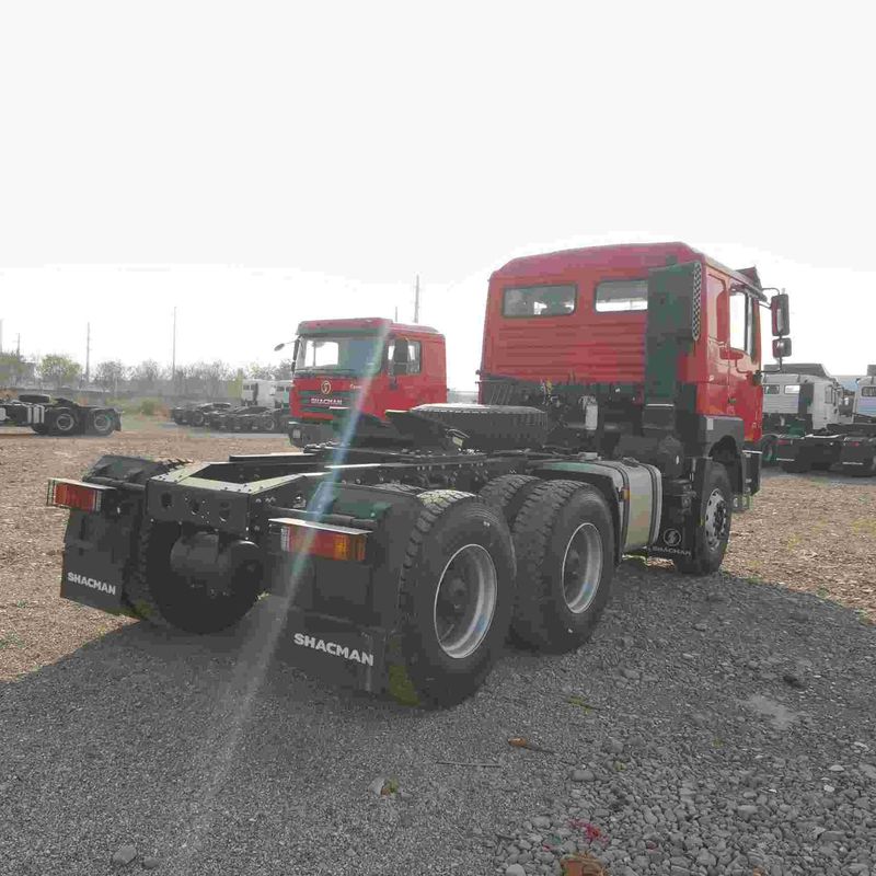 Rote SHACMAN F3000 375PS Euro V 6 Rad Traktorkopf 4x2 WEICHAI Motor