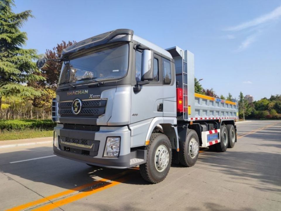 SHACMAN 8x4 440 PS EuroV Schwerer Müllwagen Weiß 20 - 30 Tonnen Tipper Müllwagen