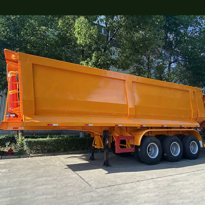 SHACMAN CIMC 3 Achse Bergbau U-förmiger Semi-Anhänger Tipper Dump Truck
