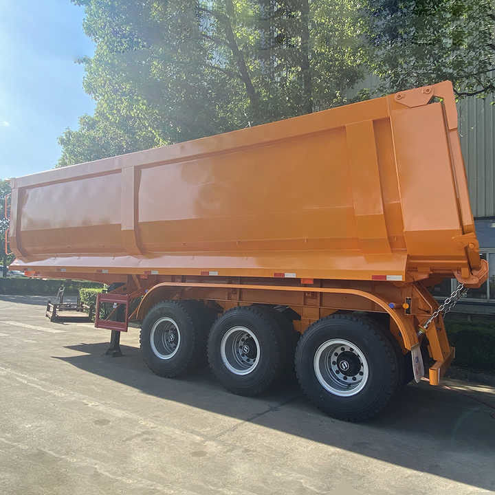 SHACMAN CIMC 3 Achse Bergbau U-förmiger Semi-Anhänger Tipper Dump Truck