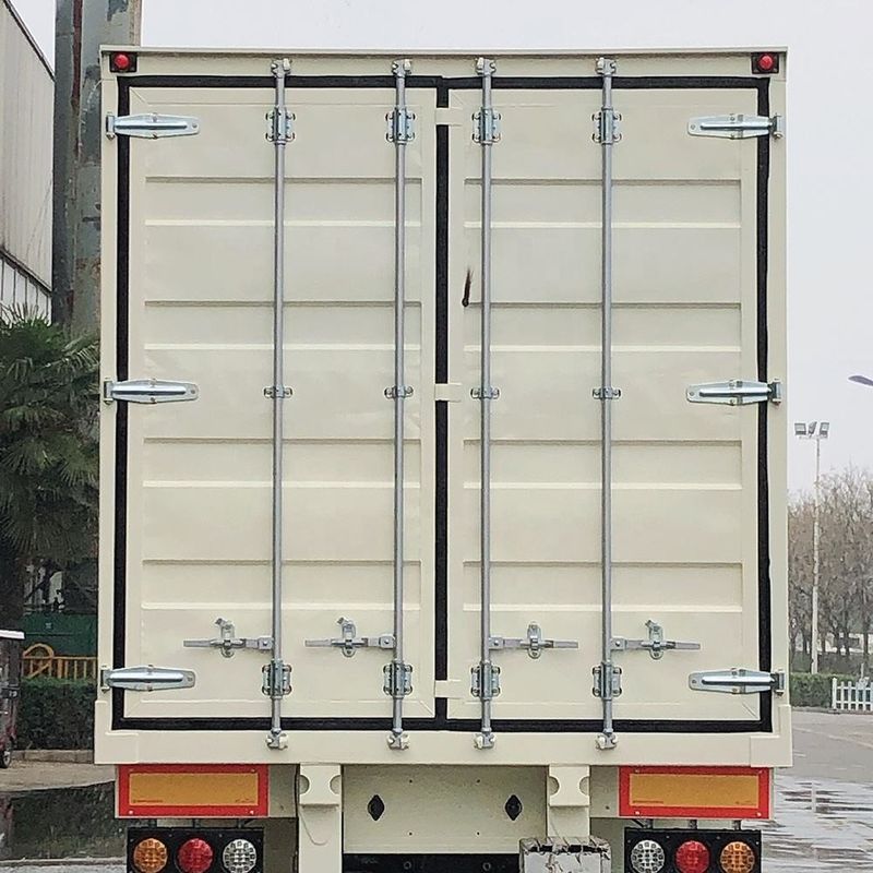 3 Achse SHACMAN Fußtrockene Lieferwagen Container Halbanhänger CIMC Lieferwagen Typ Halbanhänger
