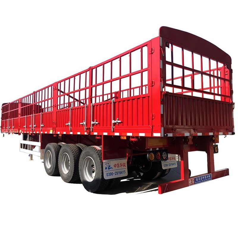 CIMC 3 Achsen Zaun Semi-Anhänger 60 Tonnen mit Container Twist Lock SHACMAN Zaun Ladung