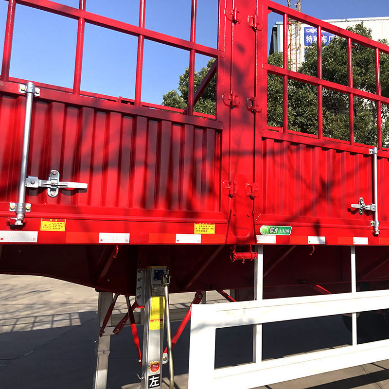 CIMC 3 Achsen Zaun Semi-Anhänger 60 Tonnen mit Container Twist Lock SHACMAN Zaun Ladung