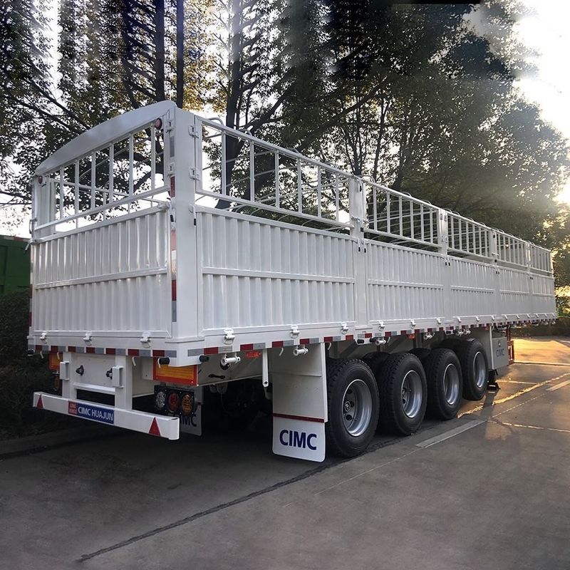 CIMC 3 / 4 Achsen Zaun Semi-Anhänger 60 70 Tonnen eingezäunte Lkw SHACMAN