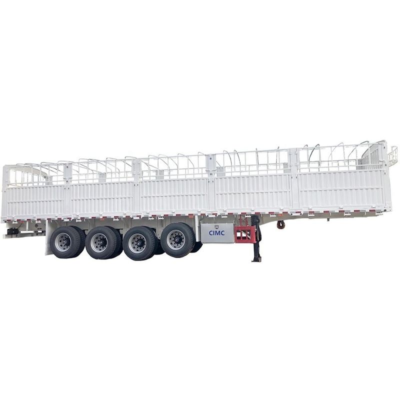 CIMC 3 / 4 Achsen Zaun Semi-Anhänger 60 70 Tonnen eingezäunte Lkw SHACMAN