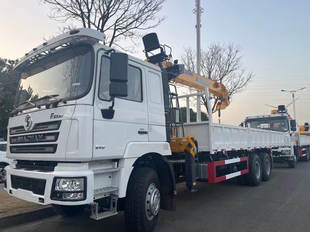 SHACMAN F3000 Kran-LKW 6x4 340 PS Pritschenwagen EuroII