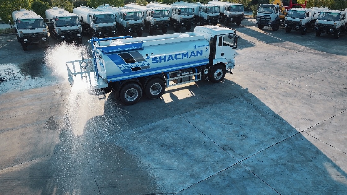 SHACMAN H3000 4X2 Wasserwagen mit 336 PS Motor, 10 m³ Tank und Linkslenkung Euro II